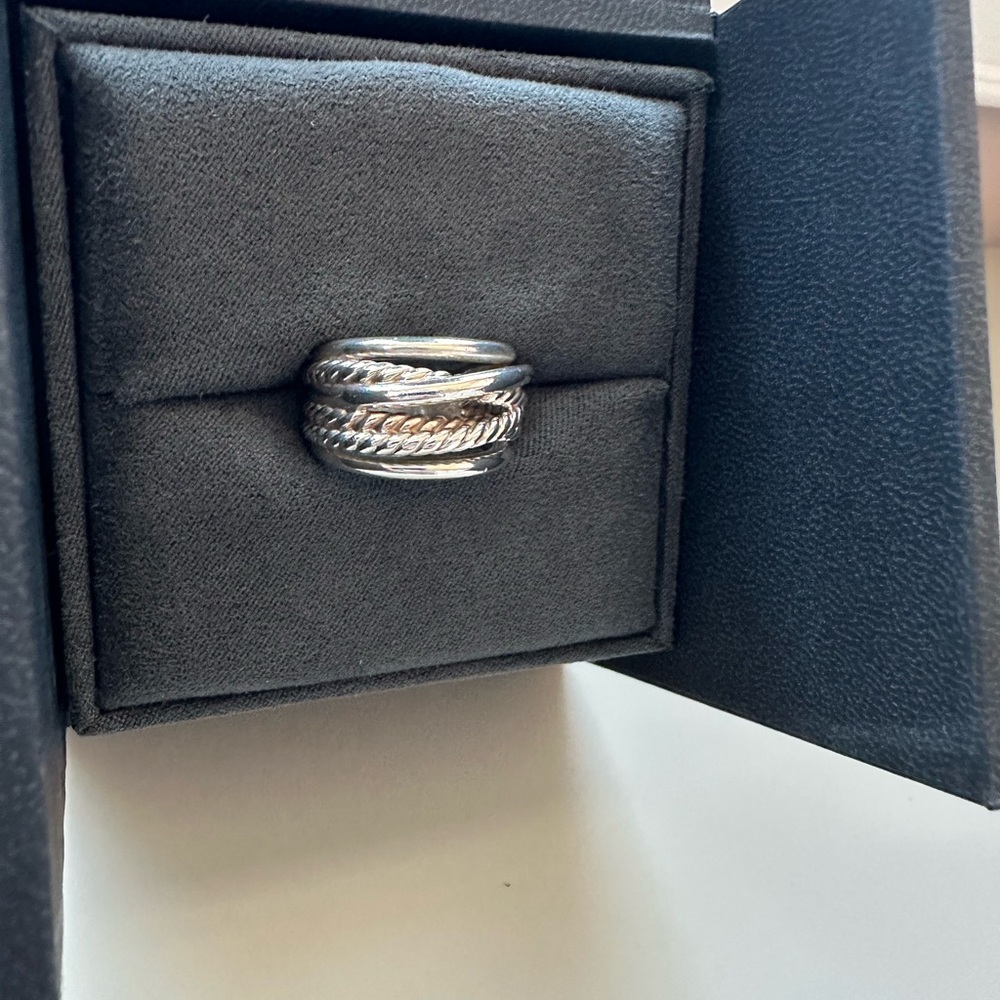 David Yurman Crossover Ring Sz 8 - Picture 11 of 13